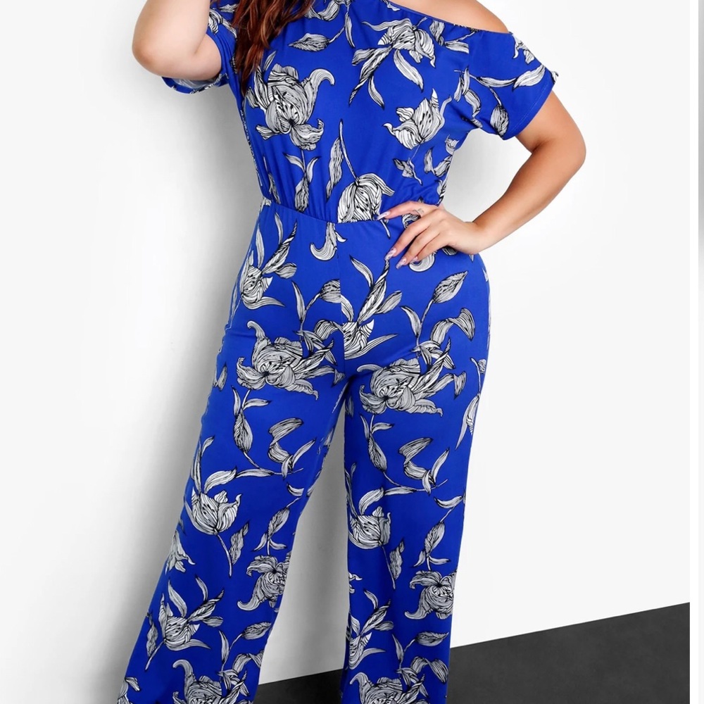 Rebdolls Tropical Print Jumpsuit